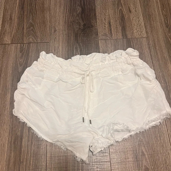 Splendid Women’s Paperbag Star Gazer White Navy Blue Shorts Size XS - Picture 9 of 9